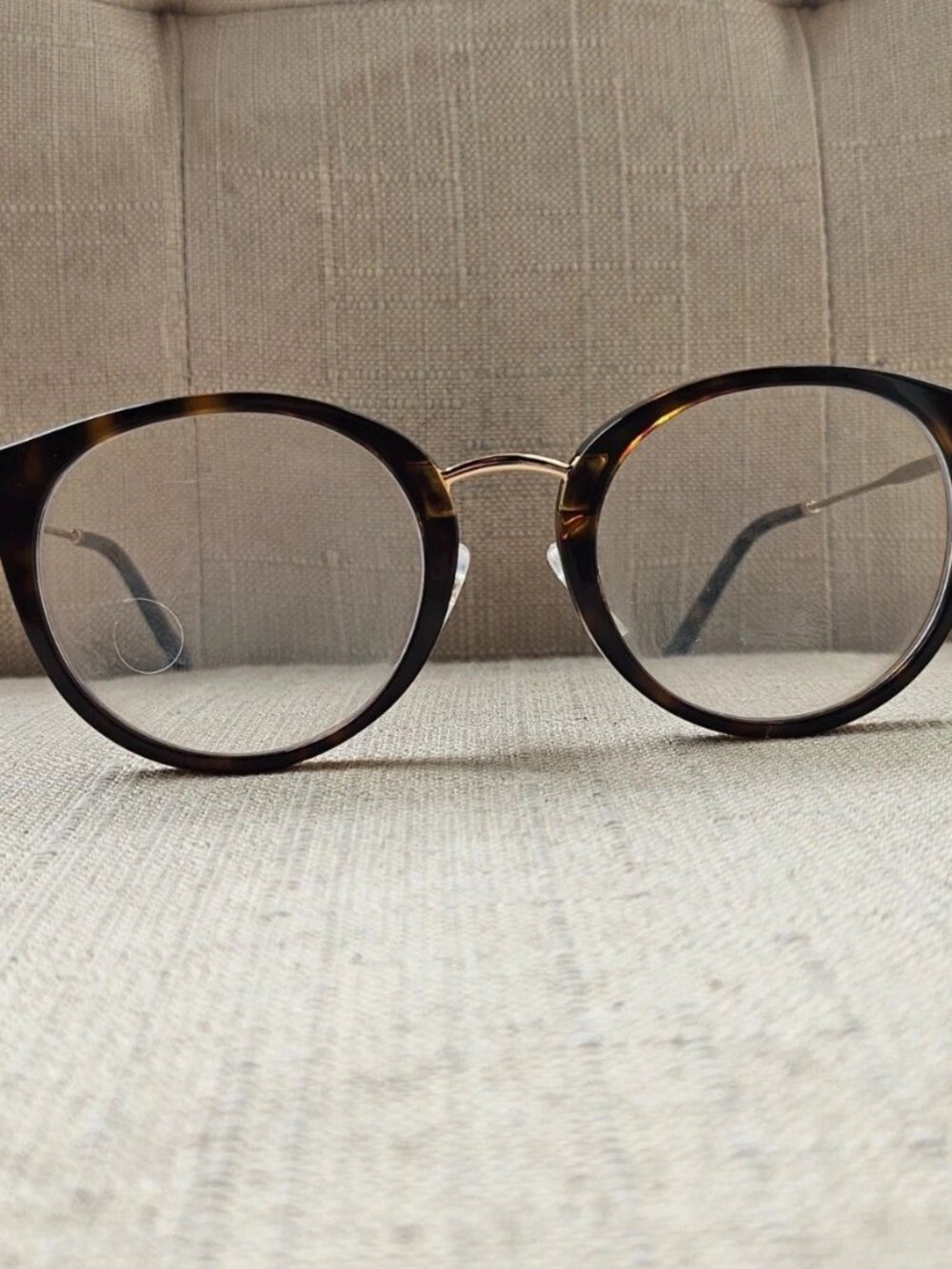 Marc by Marc Jacobs Women Eyeglasses Frame Round Brown Tortoise/Gold Tone Glasse